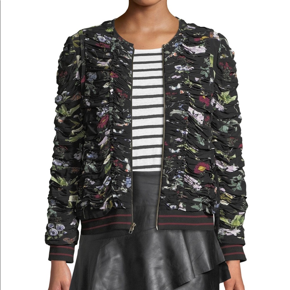 NWT Joie floral bomber jacket SIZE SMALL